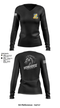 224th MI 54422647 Women's Long Sleeve V-neck Shirt - 2