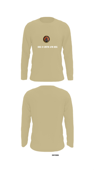 Long Sleeve Performance Shirt, HHC 2-135th AVN REG, , Teamtime, Team time, sublimation, custom sports apparel, team uniforms, spirit wear, spiritwear, sports uniforms, custom shirts, team store, custom team store, fundraiser sports, apparel fundraiser