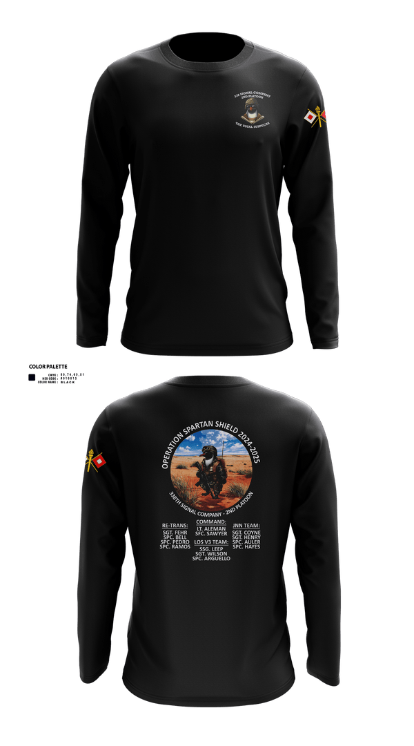 338th Signal Company 46558189 Long Sleeve Performance Shirt 4
