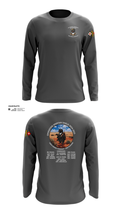 338th Signal Company 46558189 Long Sleeve Performance Shirt - 5