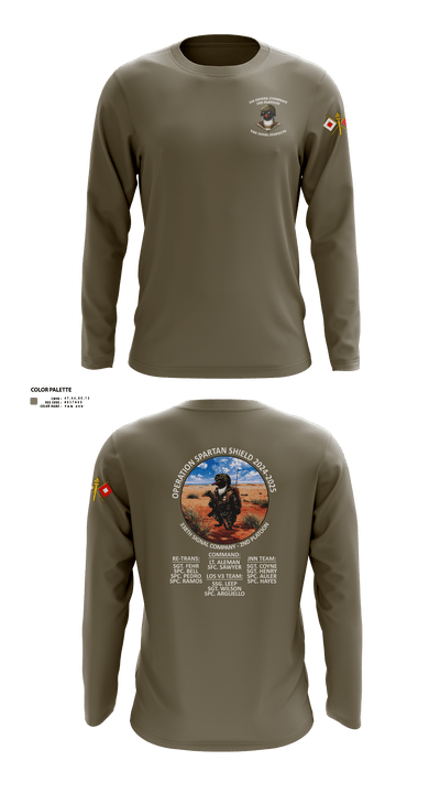 338th Signal Company 46558189 Long Sleeve Performance Shirt -6