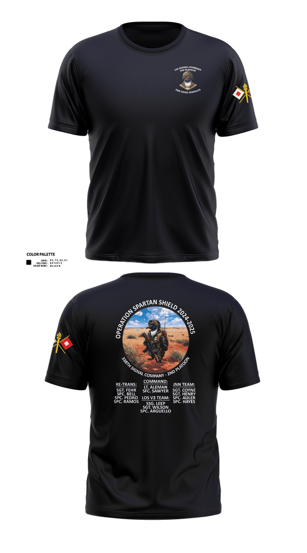 338th Signal Company 46558189 Old School Cotton Feel Shirt - 4