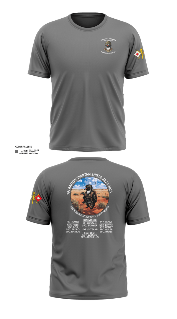 338th Signal Company 46558189 Short Sleeve Performance Shirt - 5