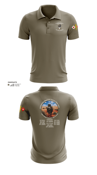 338th Signal Company 46558189 Short Sleeve Performance Polo - 6