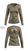 338th Signal Company 46558189 Women's Long Sleeve V-neck Shirt - 6