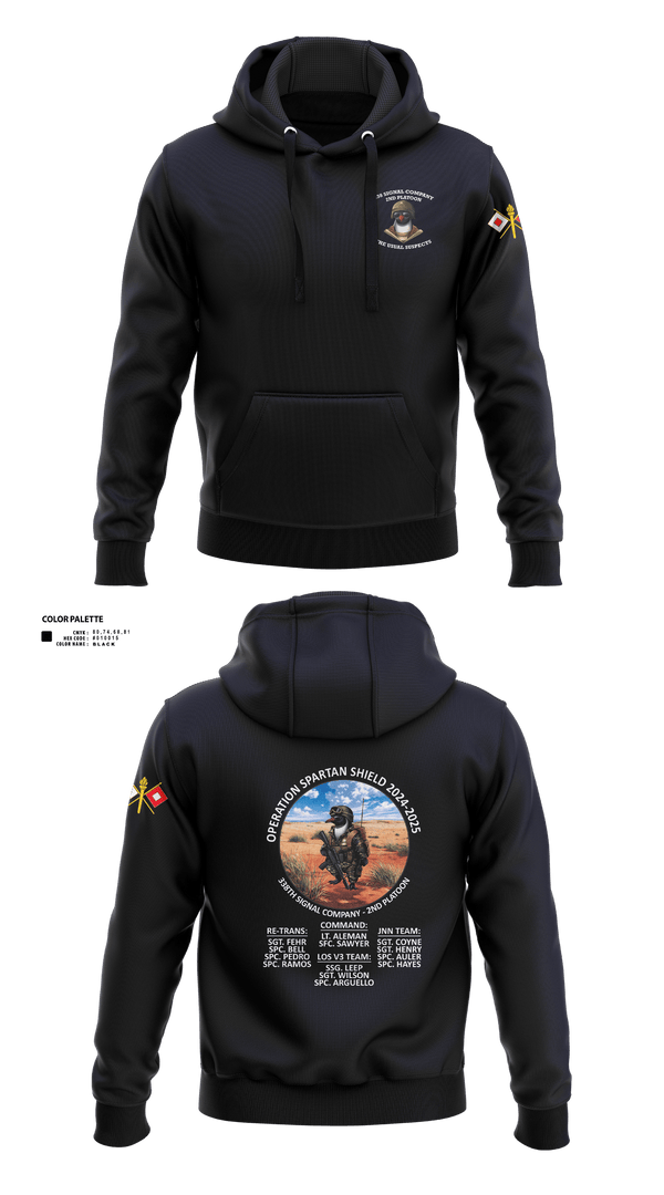 338th Signal Company 46558189 Hoodie - 4