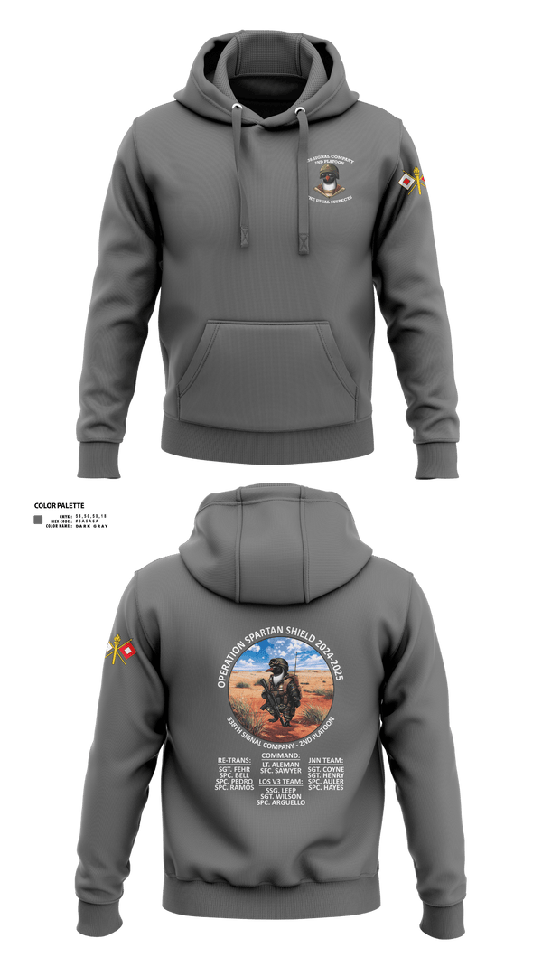 338th Signal Company 46558189 Hoodie - 5