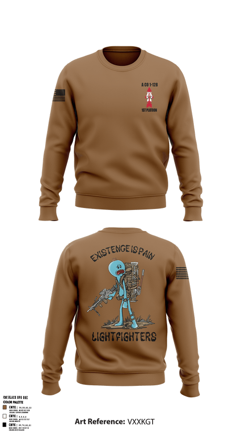 A. Co 1-128 97646593 Crew Neck Sweatshirt - 1