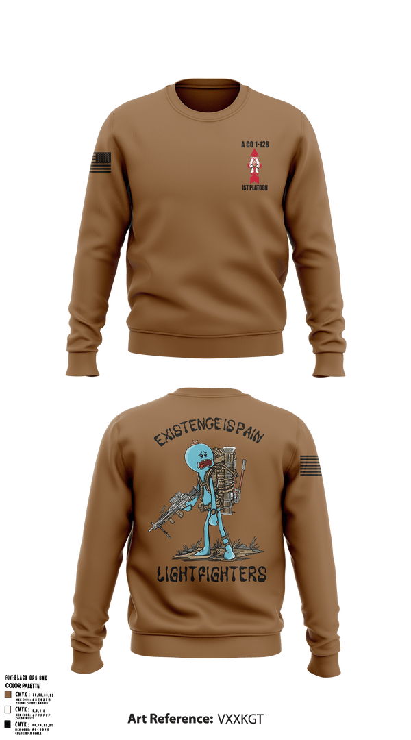A. Co 1-128 97646593 Crew Neck Sweatshirt - 1
