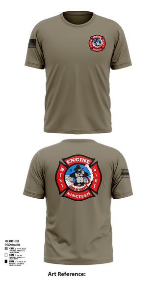 Short Sleeve Performance Shirt, Station 19, Fire Department, Teamtime, Team time, sublimation, custom sports apparel, team uniforms, spirit wear, spiritwear, sports uniforms, custom shirts, team store, custom team store, fundraiser sports, apparel fundraiser