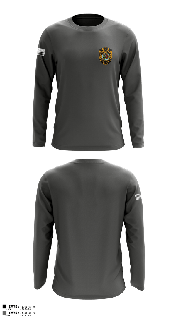 Stafford Police K9 88885313 Long Sleeve Performance Shirt -2