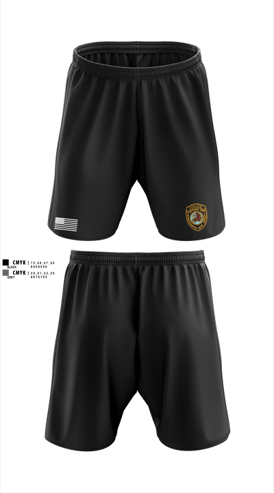 Stafford Police K9 88885313 Athletic Shorts With Pockets - 1