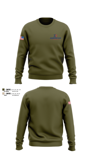 American Telecom 6346011 Crew Neck Sweatshirt - 1