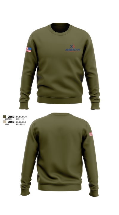American Telecom 6346011 Crew Neck Sweatshirt - 1