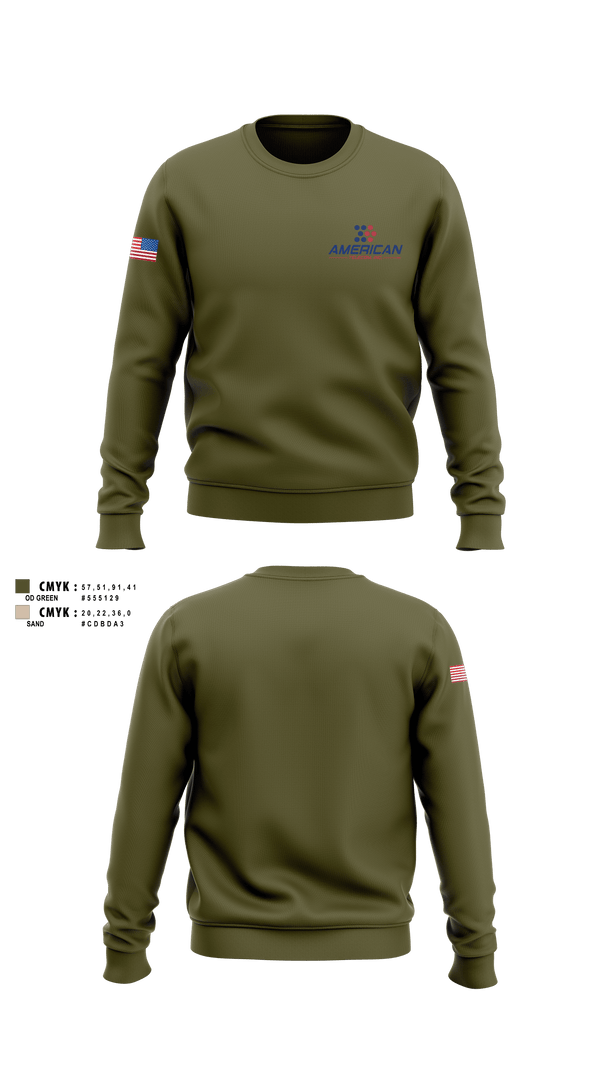 American Telecom 6346011 Crew Neck Sweatshirt - 1
