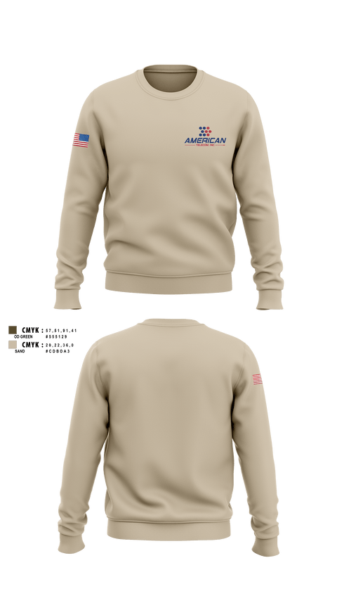 American Telecom 6346011 Crew Neck Sweatshirt -2