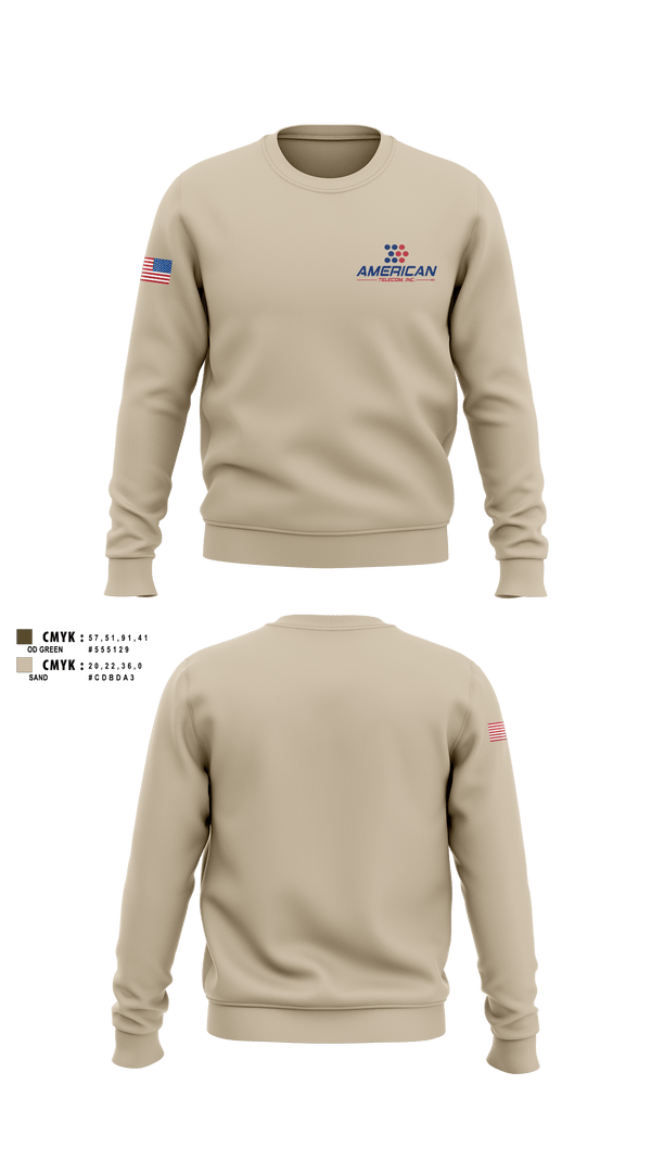 American Telecom 6346011 Crew Neck Sweatshirt -2