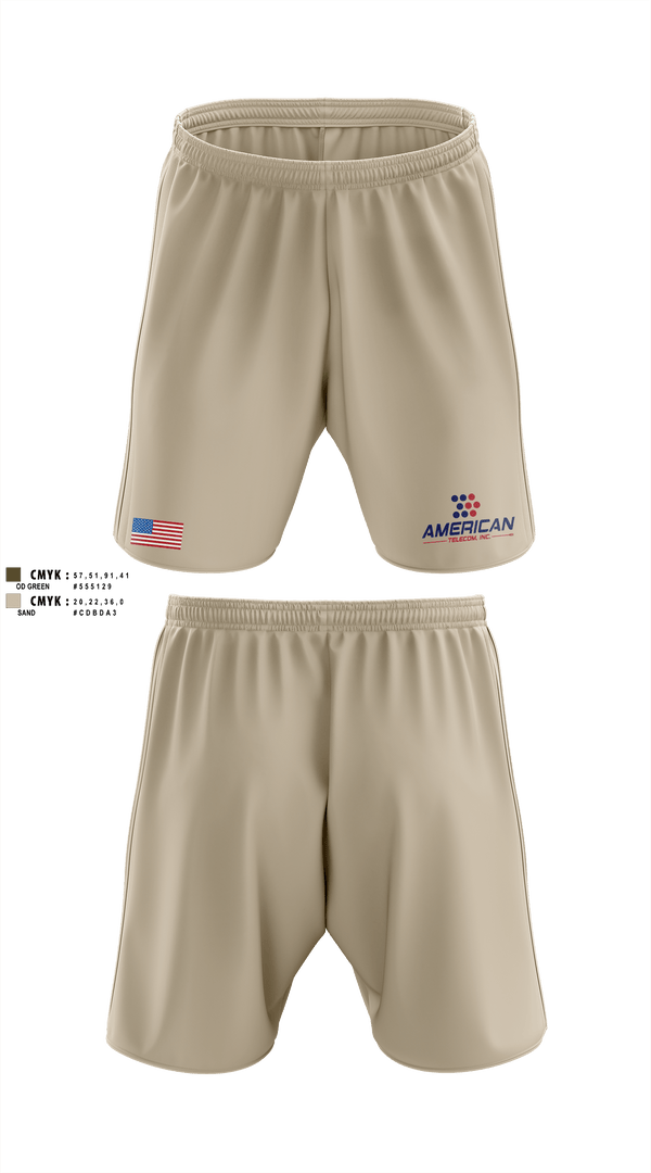 American Telecom 6346011 Athletic Shorts With Pockets -2