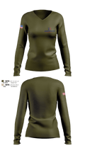 American Telecom 6346011 Women's Long Sleeve V-neck Shirt - 1
