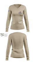 American Telecom 6346011 Women's Long Sleeve V-neck Shirt - 2