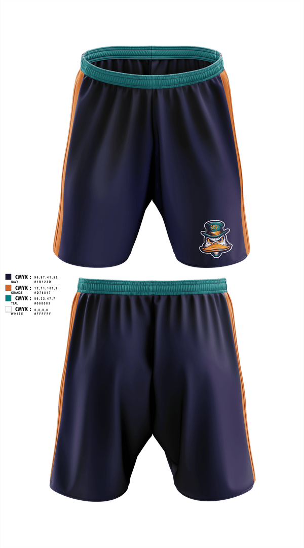 Diamond Ducks 41006610 Athletic Shorts With Pockets - 1