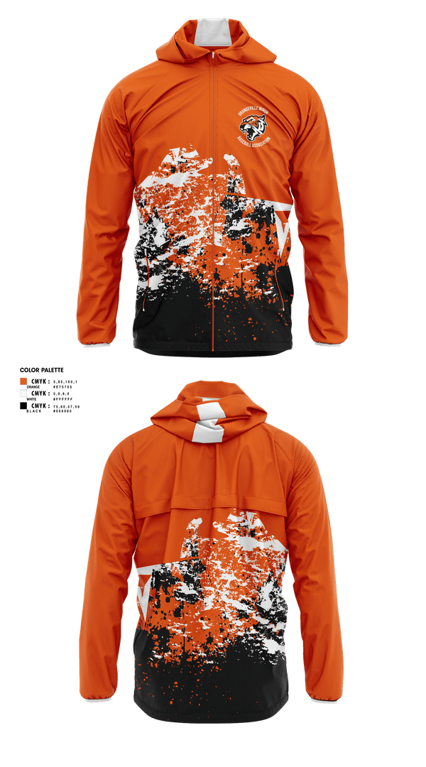 Orangeville Minor Baseball Association 29045164 Windbreaker - 1