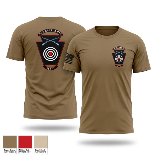 Old School Cotton Feel Shirt, Marksmanship training unit, National Guard, Teamtime, Team time, sublimation, custom sports apparel, team uniforms, spirit wear, spiritwear, sports uniforms, custom shirts, team store, custom team store, fundraiser sports, apparel fundraiser
