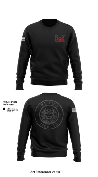 Crew Neck Sweatshirt, 351st EUD, , Teamtime, Team time, sublimation, custom sports apparel, team uniforms, spirit wear, spiritwear, sports uniforms, custom shirts, team store, custom team store, fundraiser sports, apparel fundraiser