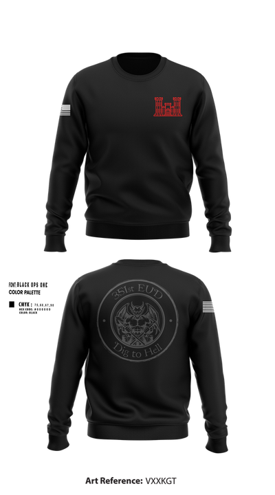 351st EUD 76149457 Crew Neck Sweatshirt - 1