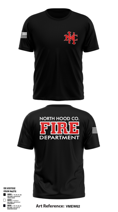 North Hood County Volunteer Fire Department 63771808 Short Sleeve Performance Shirt - 1