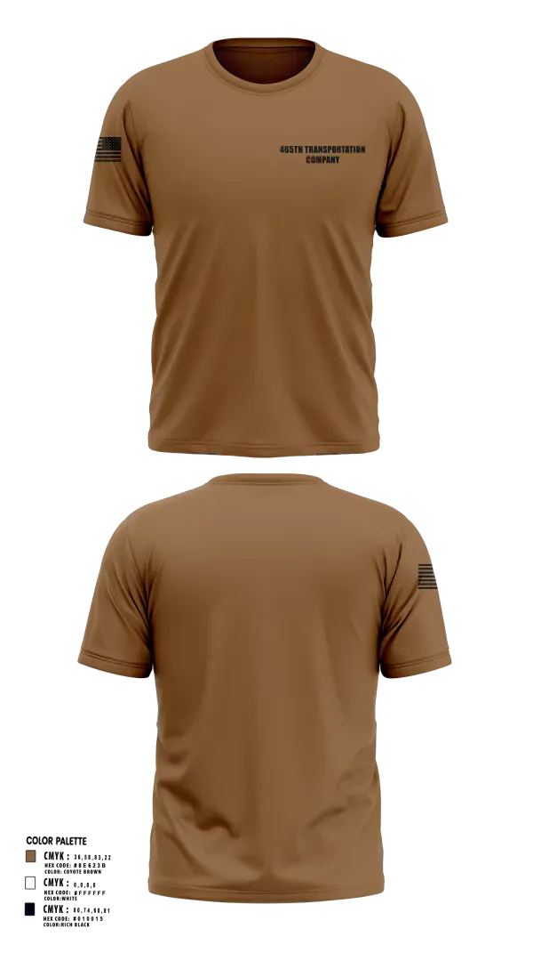 465th Transportation Company 11197011 Short Sleeve Performance Shirt - 1