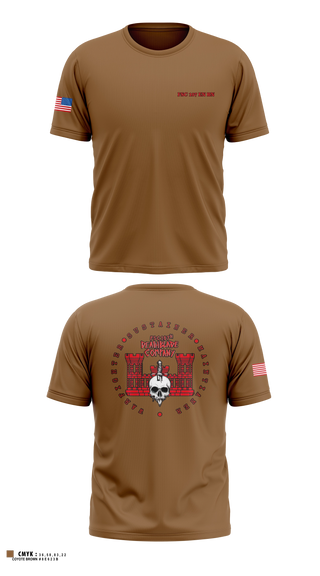 Old School Cotton Feel Shirt, Forward support company 107 engineer battalion, National Guard, Teamtime, Team time, sublimation, custom sports apparel, team uniforms, spirit wear, spiritwear, sports uniforms, custom shirts, team store, custom team store, fundraiser sports, apparel fundraiser
