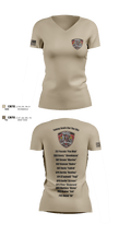 4-3 ADA 25720593 Women's Short Sleeve V-neck Shirt - 4