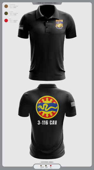 3-116 CAB 96985867 Short Sleeve Performance Polo - 14