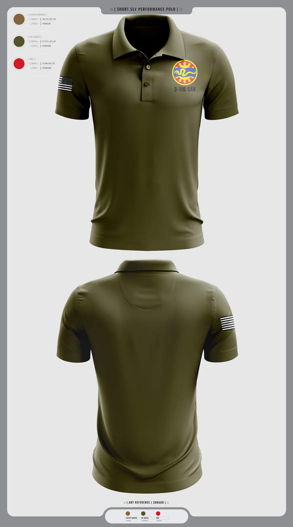 3-116 CAB 96985867 Short Sleeve Performance Polo - 16