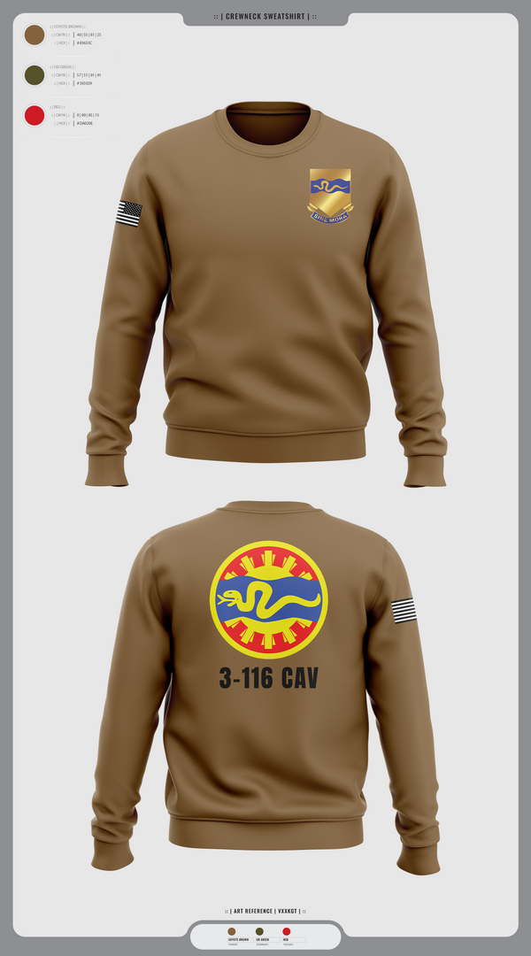 3-116 CAB 96985867 Crew Neck Sweatshirt - 12