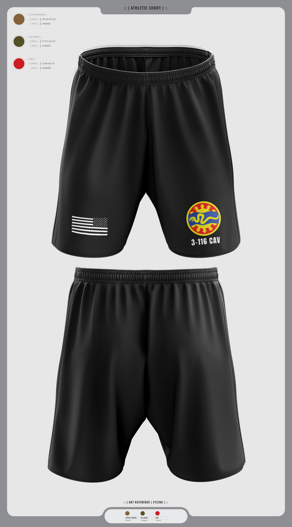 3-116 CAB 96985867 Athletic Shorts With Pockets - 10