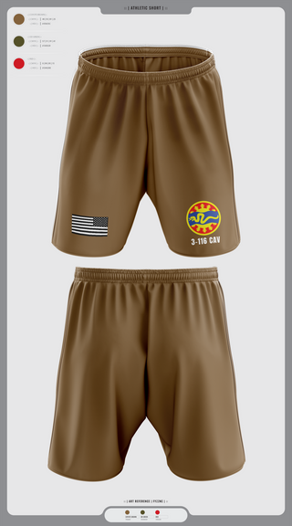 3-116 CAB 96985867 Athletic Shorts With Pockets - 8