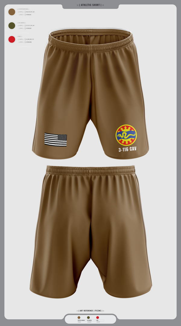 3-116 CAB 96985867 Athletic Shorts With Pockets - 8