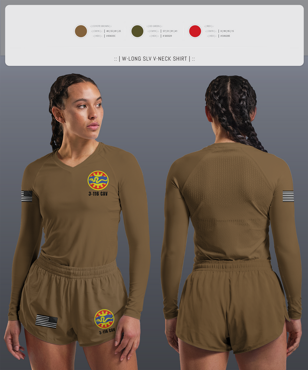 3-116 CAB 96985867 Women's Long Sleeve V-neck Shirt - 15
