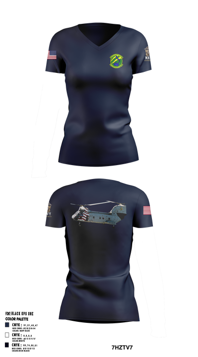 HC-11 "Gunbearers" 37582832 Women's Short Sleeve V-neck Shirt - 1