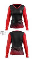 Cardinals Soccer 95667088 Women's Long Sleeve V-neck Shirt - 1