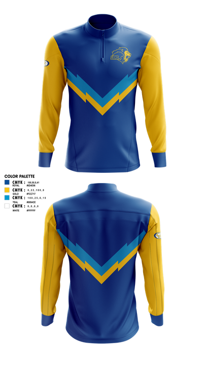 Gahanna Lincoln High School Wrestling 33636344 Quarter Zip Jacket - 1