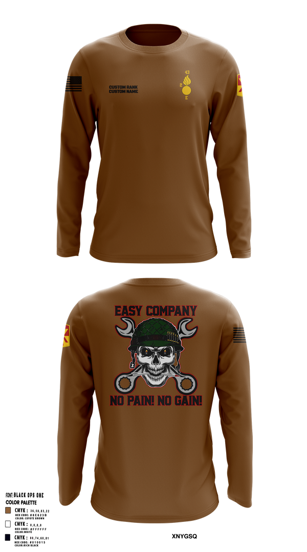 Echo Company 30807250 Long Sleeve Performance Shirt 1