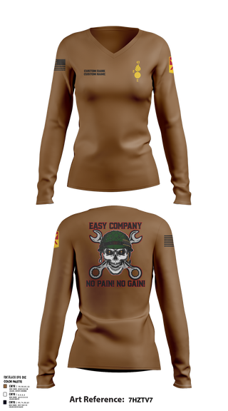 Echo Company 30807250 Women's Long Sleeve V-neck Shirt - 1