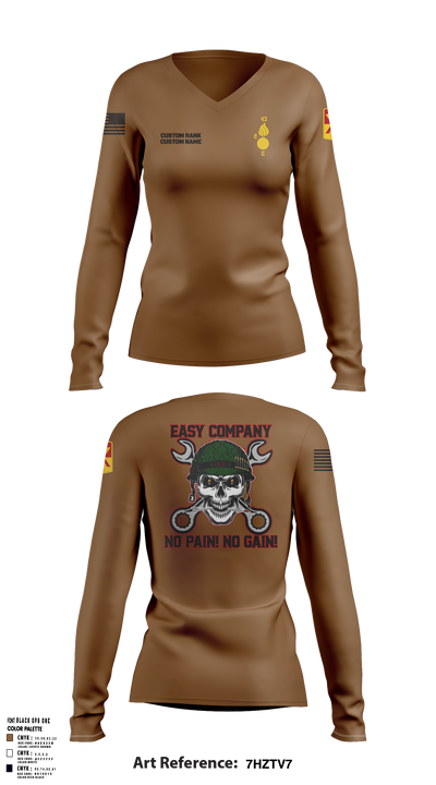 Echo Company 30807250 Women's Long Sleeve V-neck Shirt - 1