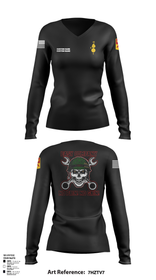 Echo Company 30807250 Women's Long Sleeve V-neck Shirt - 2