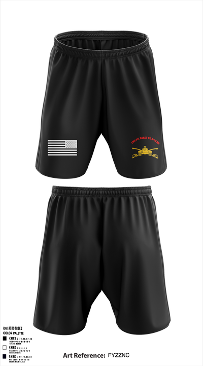 2ND PLT, Beast Company, 4-70th AR 45208943 Athletic Shorts With Pockets - 1