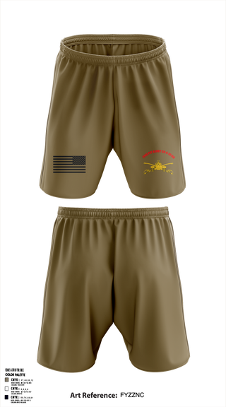 2ND PLT, Beast Company, 4-70th AR 45208943 Athletic Shorts With Pockets - 2