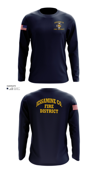 Long Sleeve Performance Shirt, Jessamine county fire, Fire Department, Teamtime, Team time, sublimation, custom sports apparel, team uniforms, spirit wear, spiritwear, sports uniforms, custom shirts, team store, custom team store, fundraiser sports, apparel fundraiser